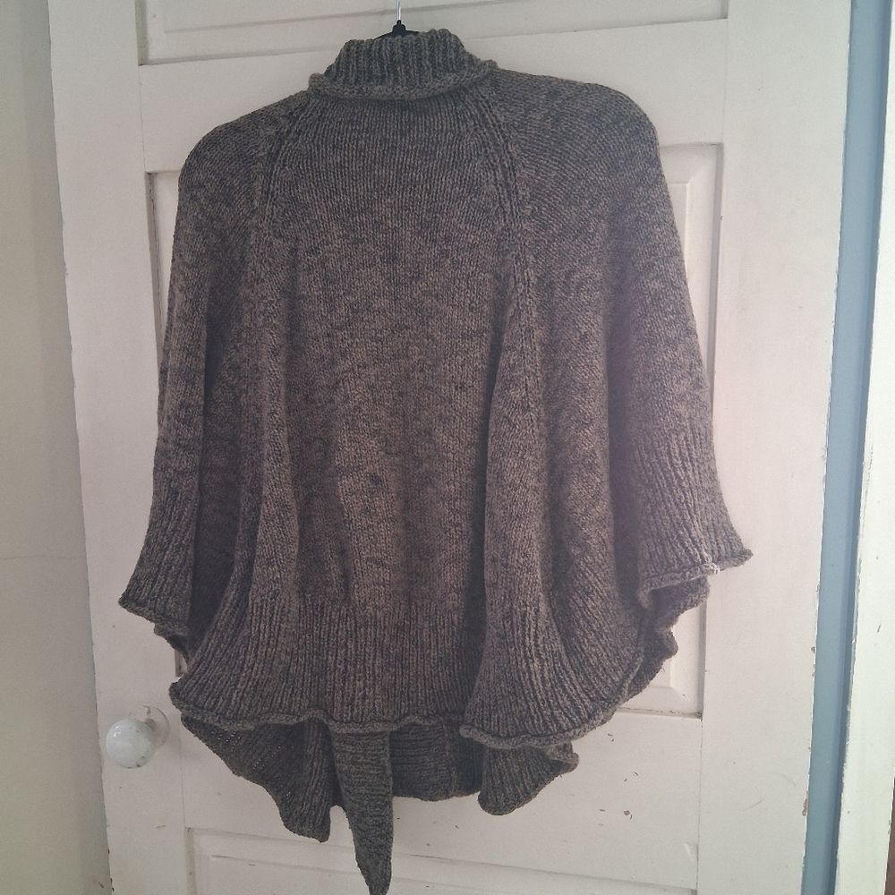 Soft Surroundings Chiang Mai Crossover Wrap Cardigan Sweater Cape Poncho Sz S/M - Picture 13 of 13